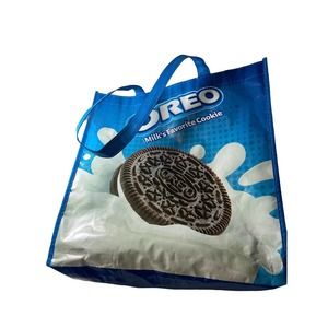 Nabisco OREO COOKIE Laminated Reusable Tote Grocery Bag 14 X 14